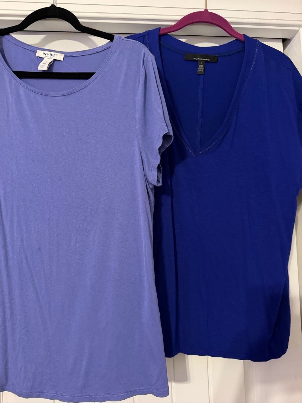 Lot of 2 WHBM stretchy Tshirt size Large